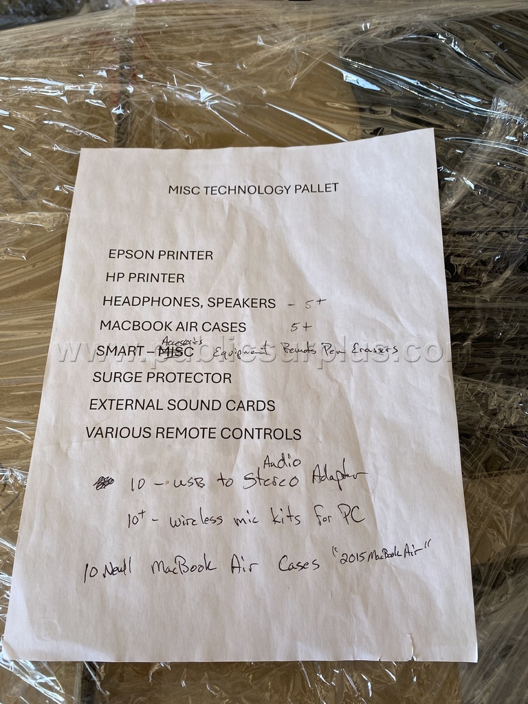 MISC TECHNOLOGY PALLET #1 — photo 1