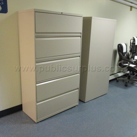 Tall Lateral - 4 drawer + shelf — photo 1