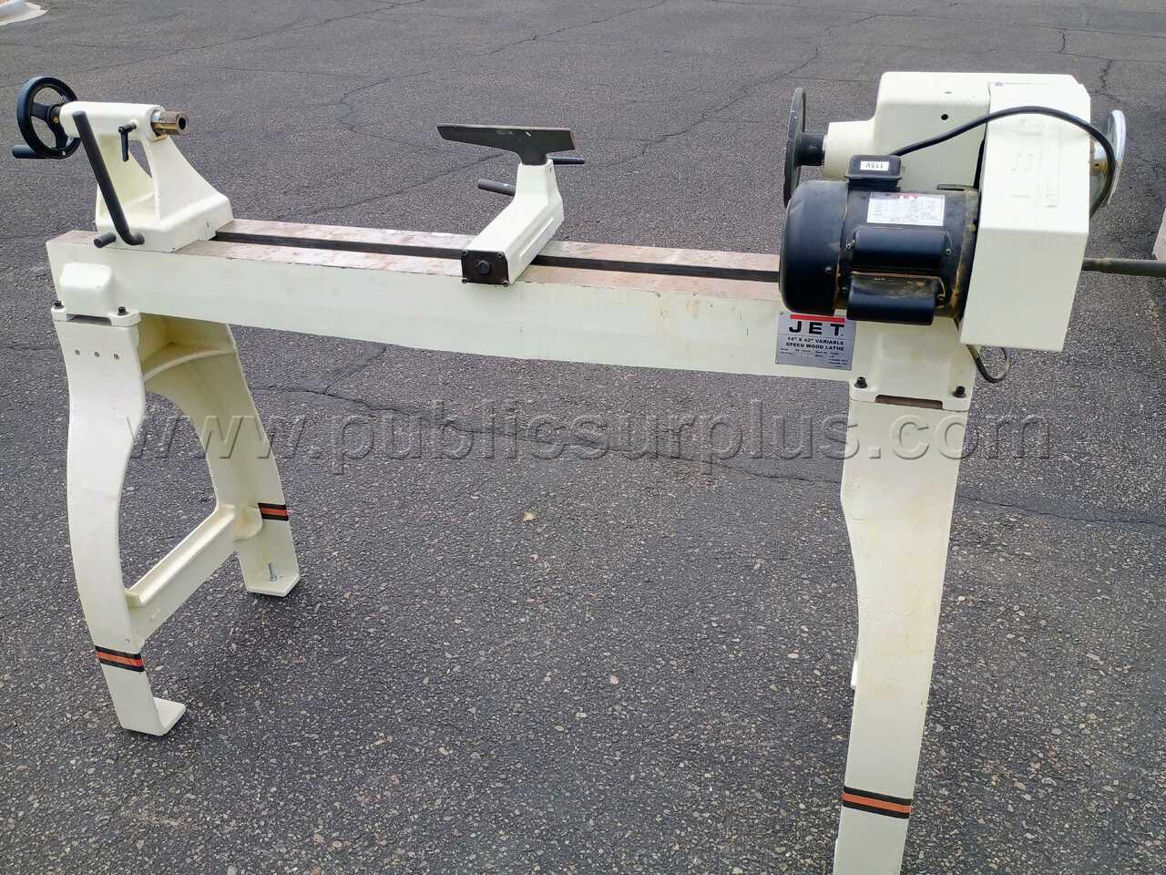 JET  14"x 42" VARIABLE SPEED WOOD LATHE -Model: JWL-1442VS — photo 1