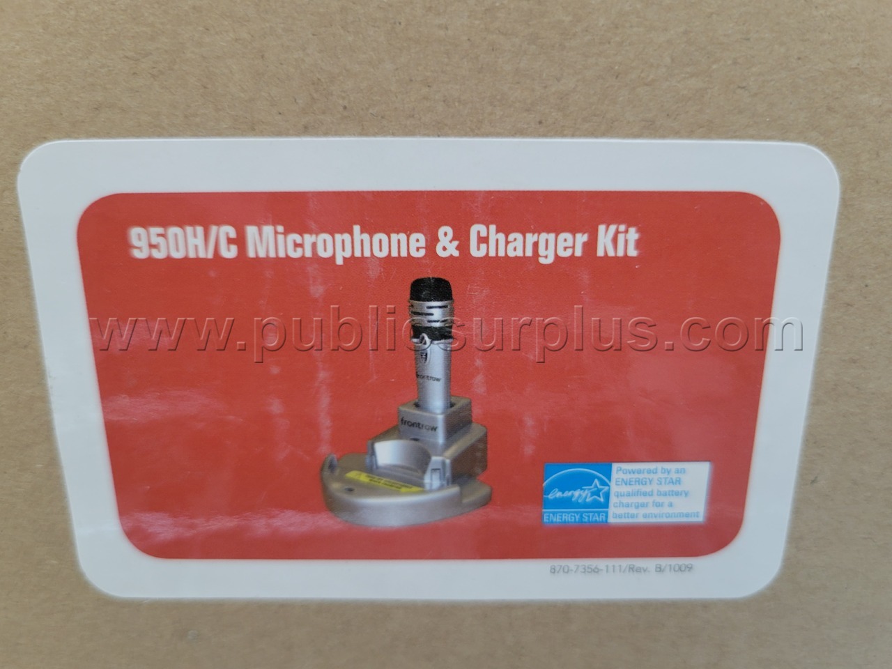 FRONT ROW 950H/C MICROPHONE & CHARGER KITS — photo 1