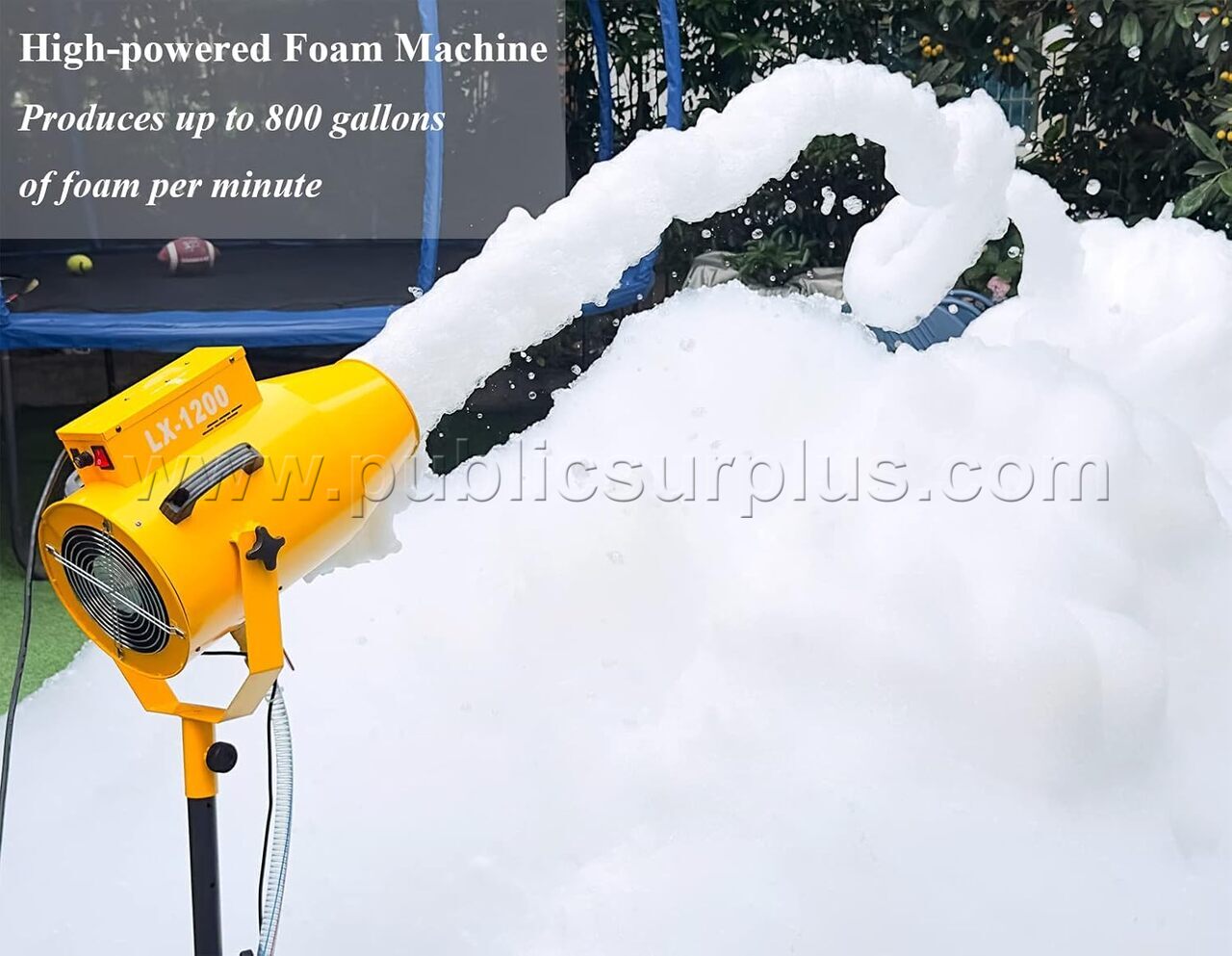 LANGXUN 1200W High Power Foam Maker Cannon Bubble Machine — photo 1