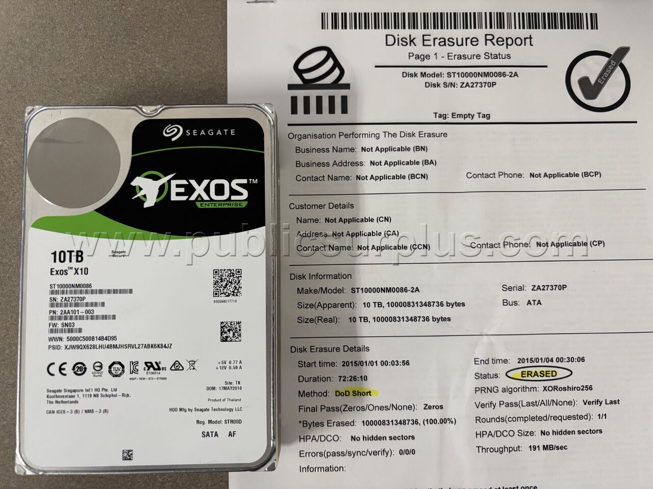 Seagate 10TB Hard Drive — photo 1