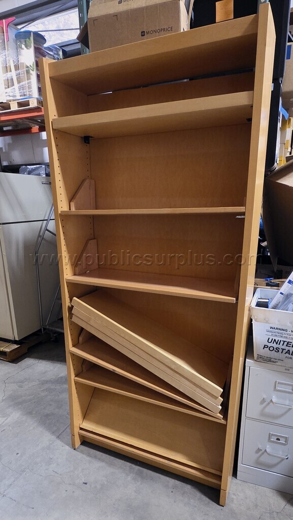 Wood Shelving Unit — photo 1