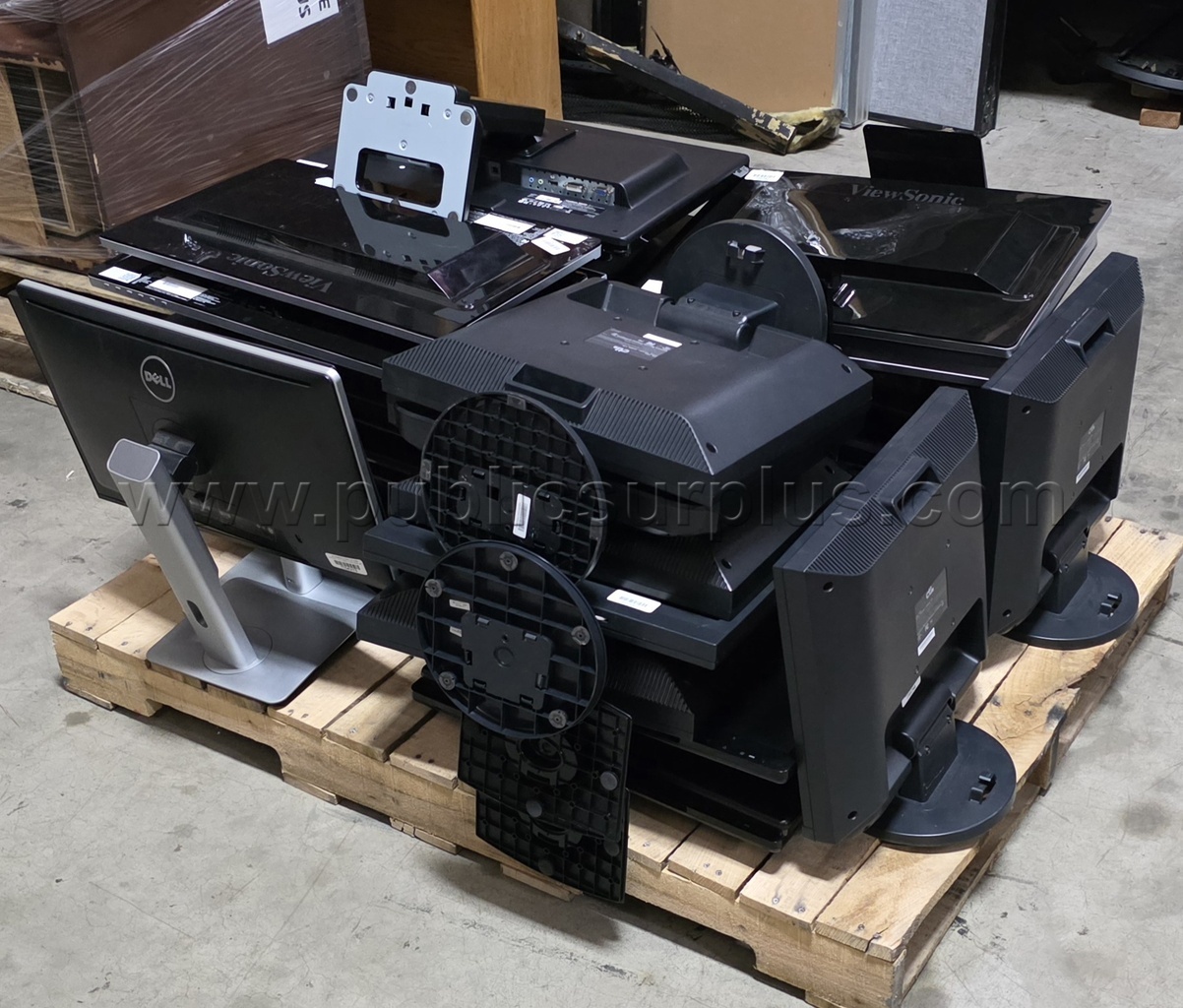 1 Pallet of Various Monitors - Qty: 41 — photo 1