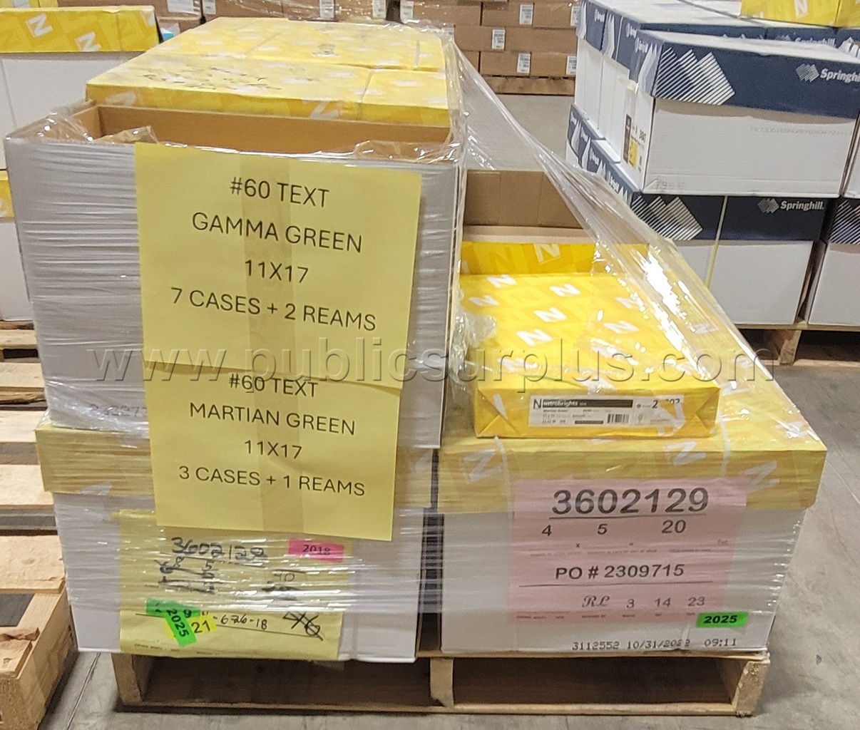 11X17 COPY PAPER - GAMMA GREEN & MARTIAN GREEN — photo 1