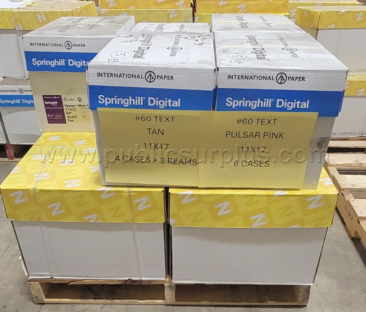 11 X 17 COPY PAPER TAN & PULSAR PINK — photo 1