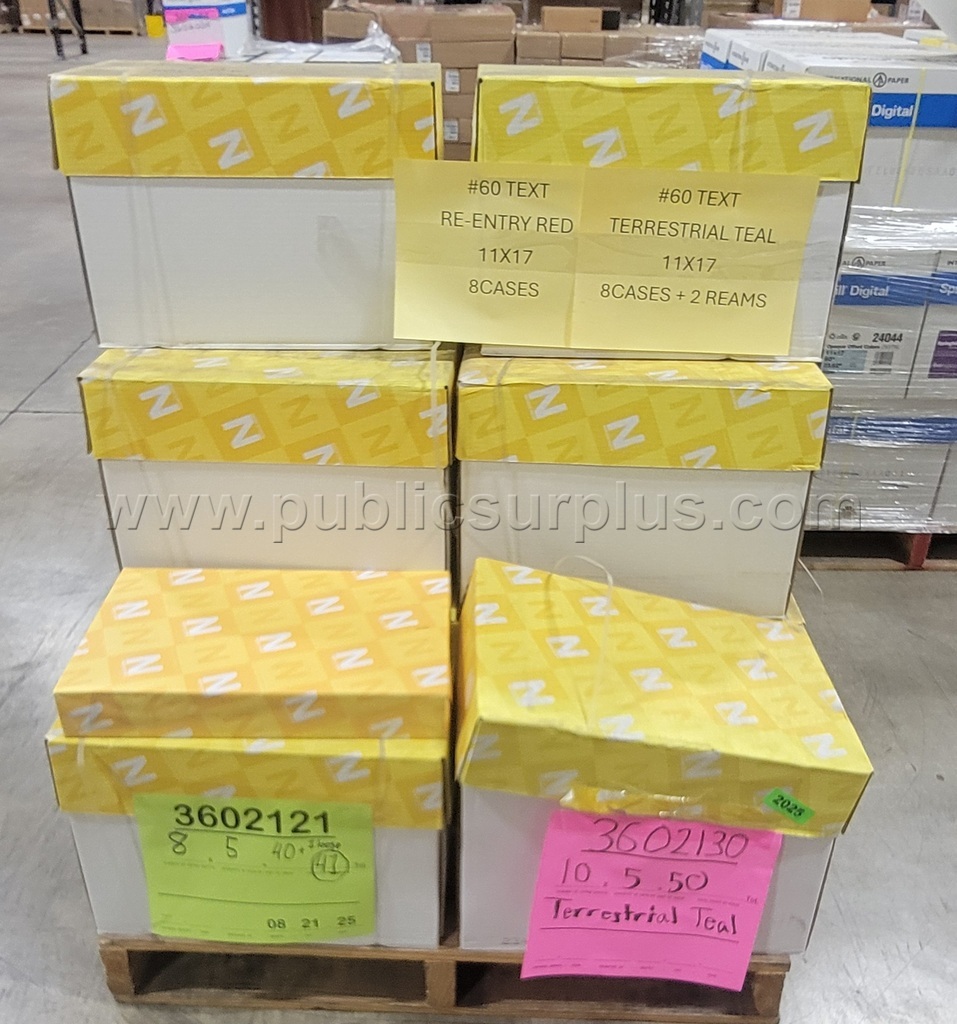 11 X 17 COPY PAPER RE-ENTRY RED & TERRESTRIAL TEAL — photo 1