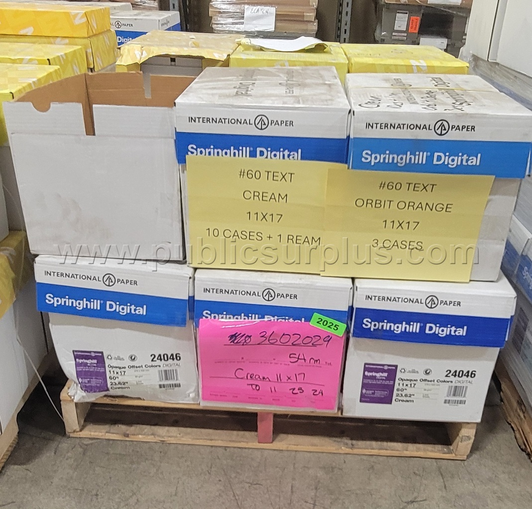 11 X 17 COPY PAPER - CREAM & ORBIT ORANGE — photo 1