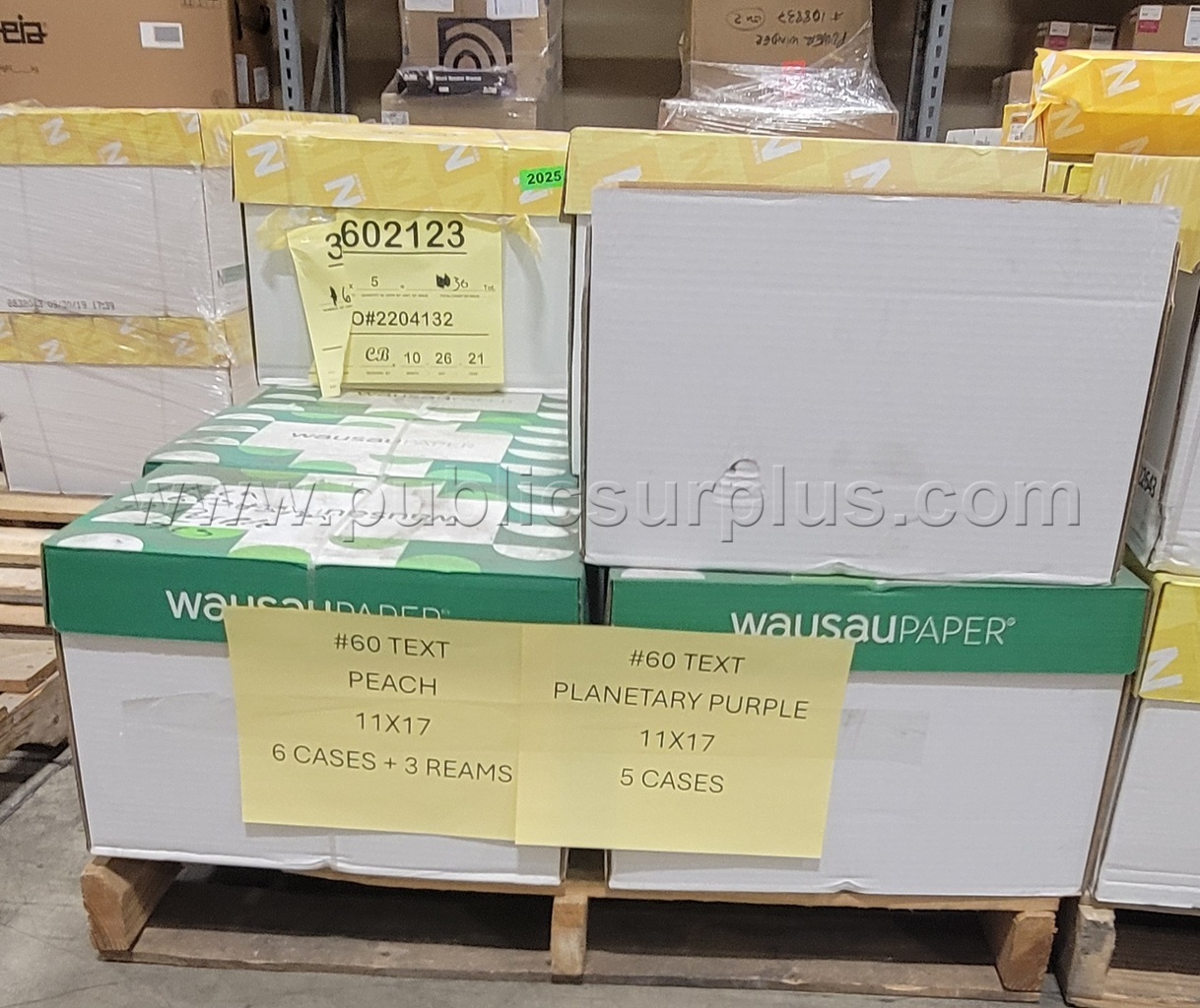 11X17 COPY PAPER - PEACH & PLANETARY PURPLE — photo 1