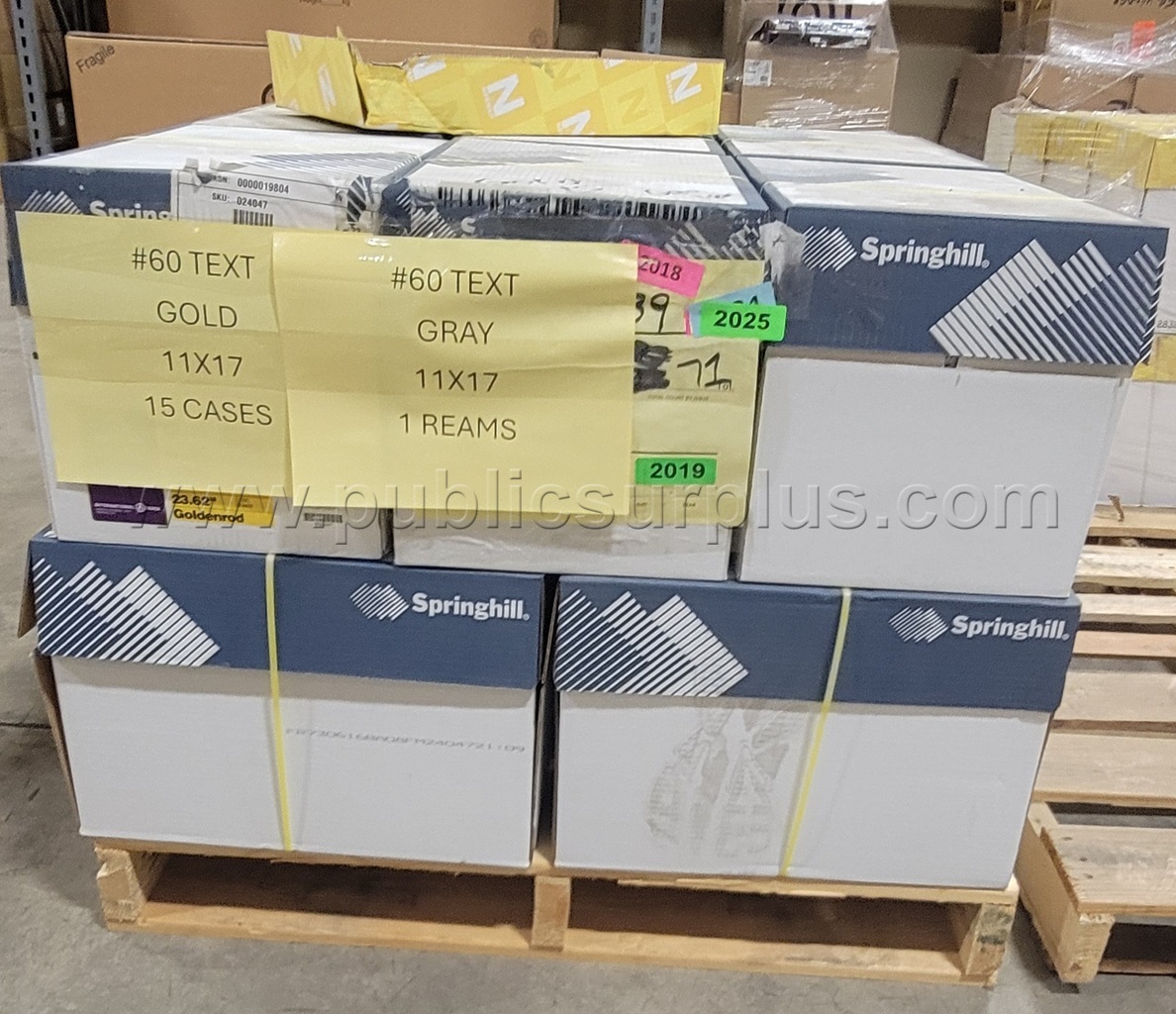 11X17 COPY PAPER - GOLD & GRAY — photo 1