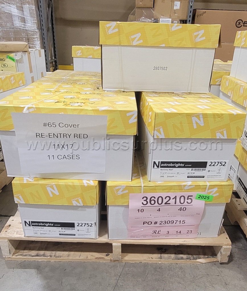 11X17 #65 COPY PAPER - RE-ENTRY RED — photo 1