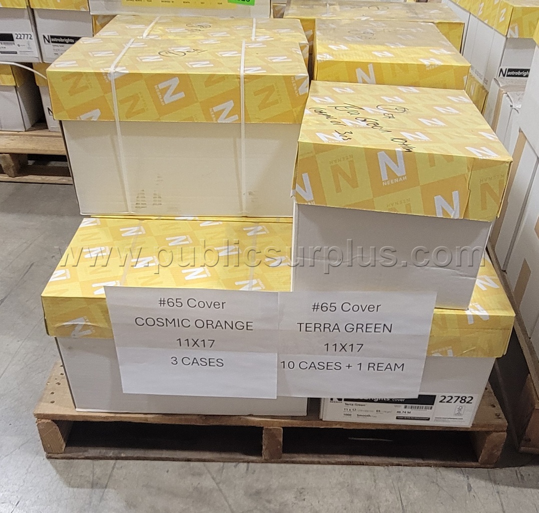 11X17 #65 COPY PAPER - COSMIC ORANGE & TERRA GREEN — photo 1