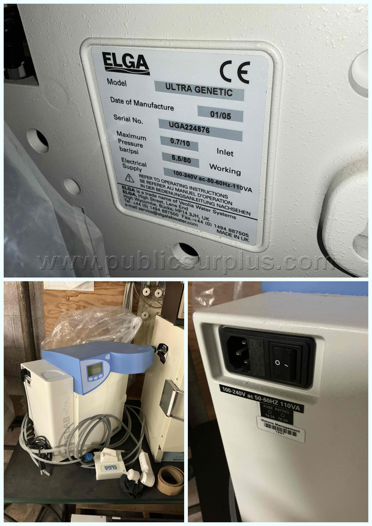 ELGA PURELAB Ultra Genetic Type I Ultrapure Water Polishing System — photo 1