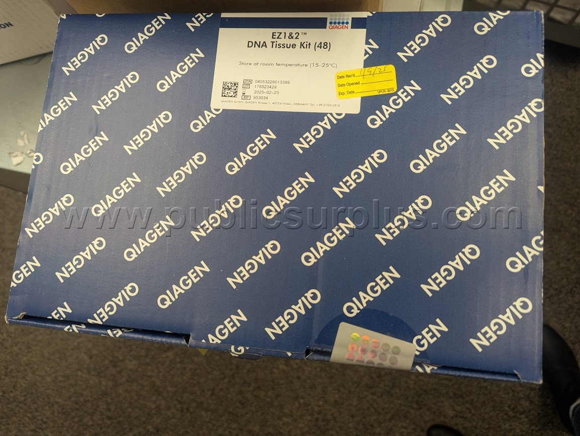 The Qiagen EZ1&2 DNA Tissue Kit (48) (Catalog No. 953034) — photo 1