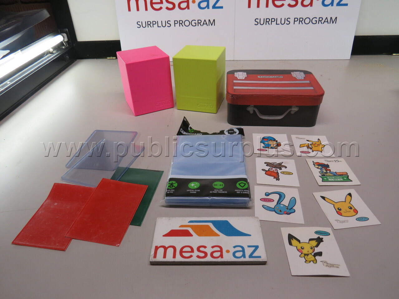 Lot of Trading Card Sleeves and Containers **Unknown Condition** — photo 1