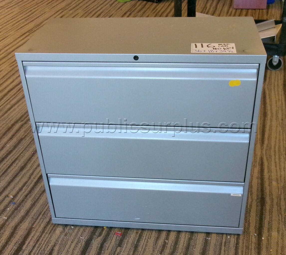 3 Drawer Metal Cabinet (#116) — photo 1