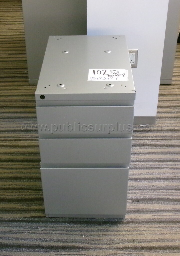 3 Drawer Small Metal Cabinet (#102) — photo 1