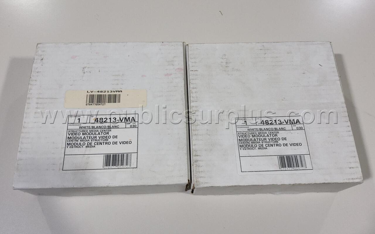 LOT OF 2 LEVITON MEDIA CENTER VIDEO MODULATEUR — photo 1
