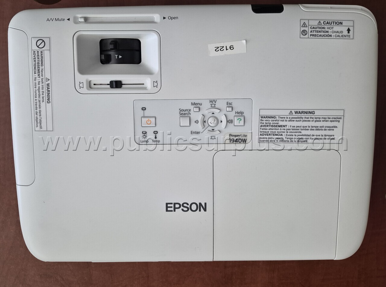 EPSON POWERLITE 1940W PROJECTOR — photo 1