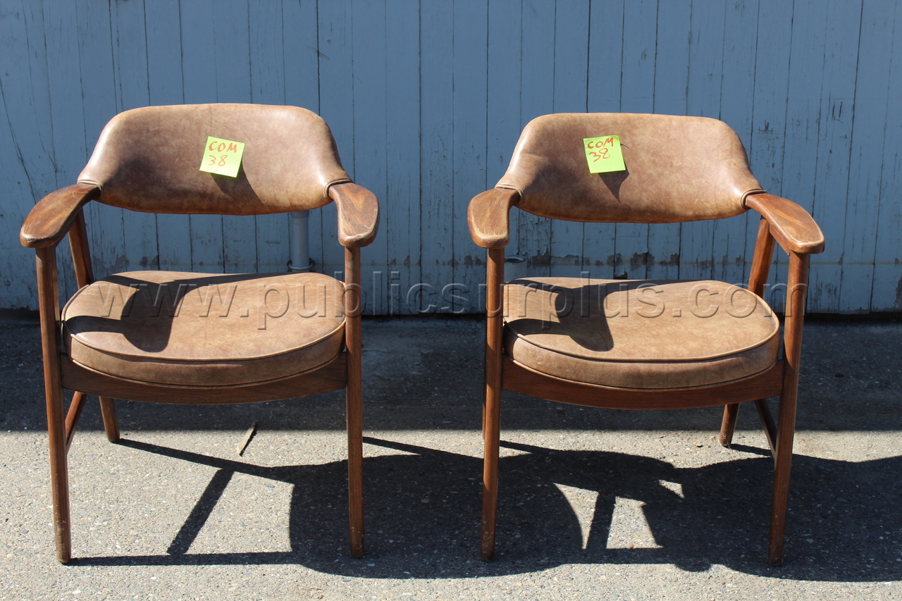 COM#38 - Antique Lobby Chairs (Lot of 2) — photo 1