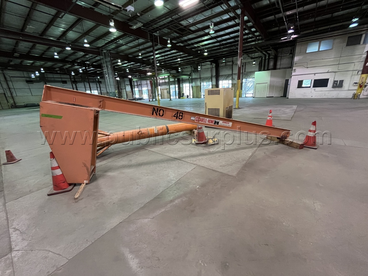 LOT 55 ABELL-HOWE jib crane NO HOIST INCLUDED — photo 1