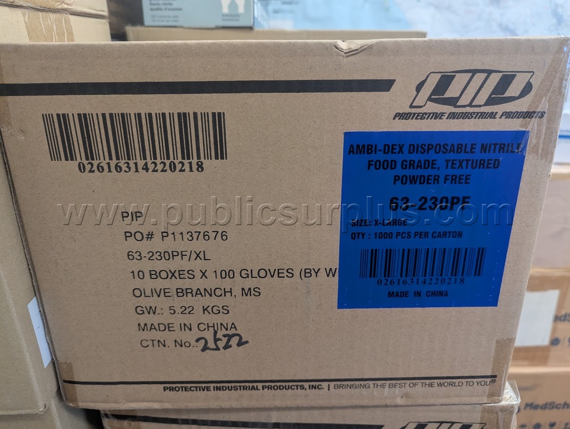 Protective Industrial Products XL Nitrile Gloves LOT Q(14,000) — photo 1