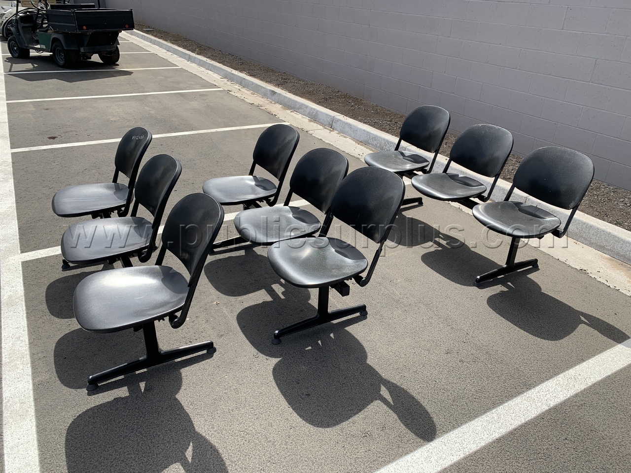 3-Seat Beam Benches, Torsion /KK — photo 1