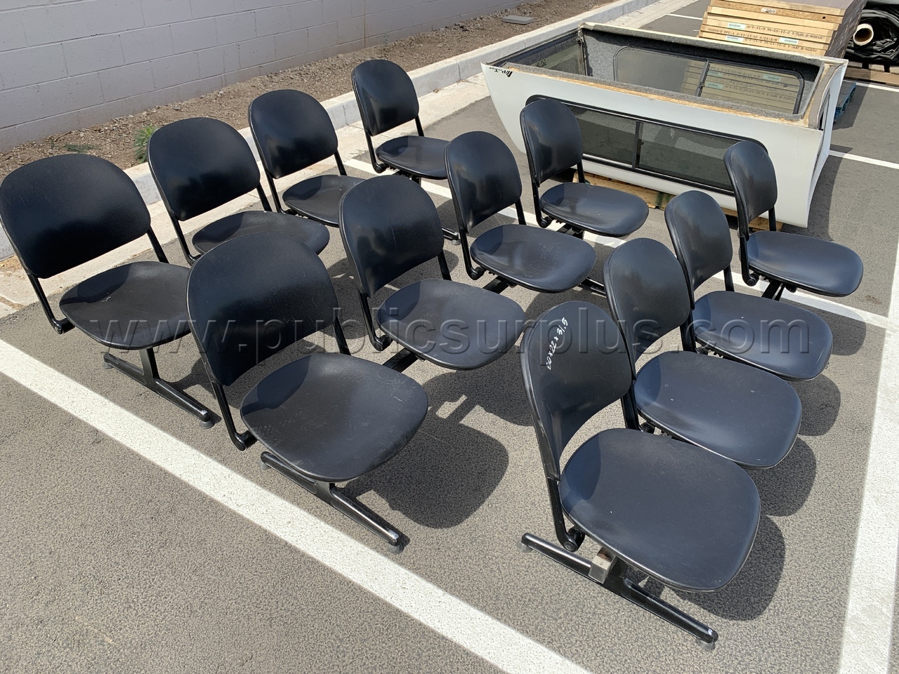 4-Seat Beam Benches, Torsion /KK — photo 1