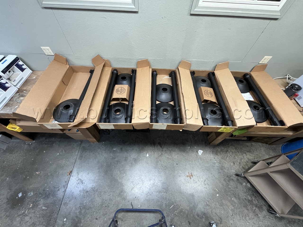 Lot of 9 Stanchions — photo 1