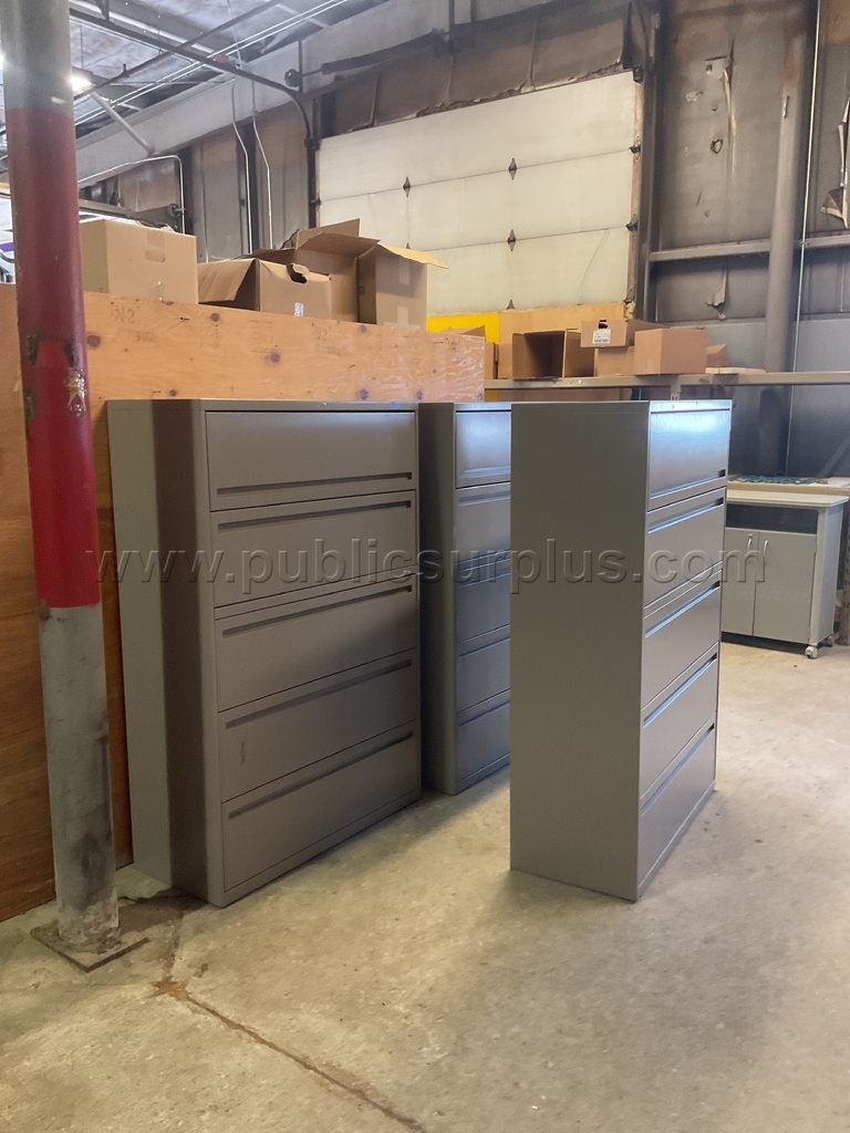 3-5 Drawer Lateral  File Cabinet Lot # 4679 — photo 1