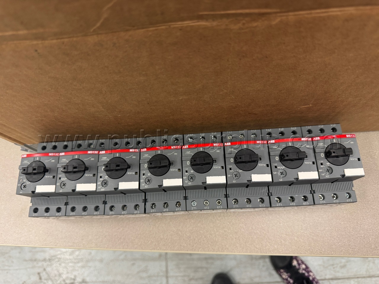 Lot of 8 ABB Motor Starters — photo 1