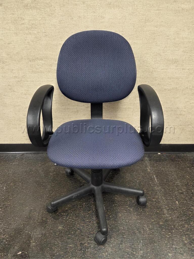 Blue Rolling Office Chair — photo 1