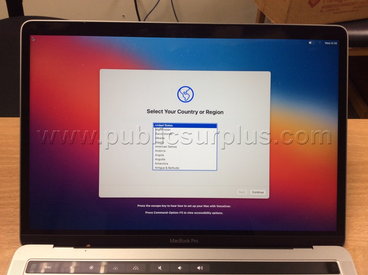 (D) A1989 Apple MacBook Pro Serial #C02ZP1VYLVDC  (Battery Charger Not Included) — photo 1