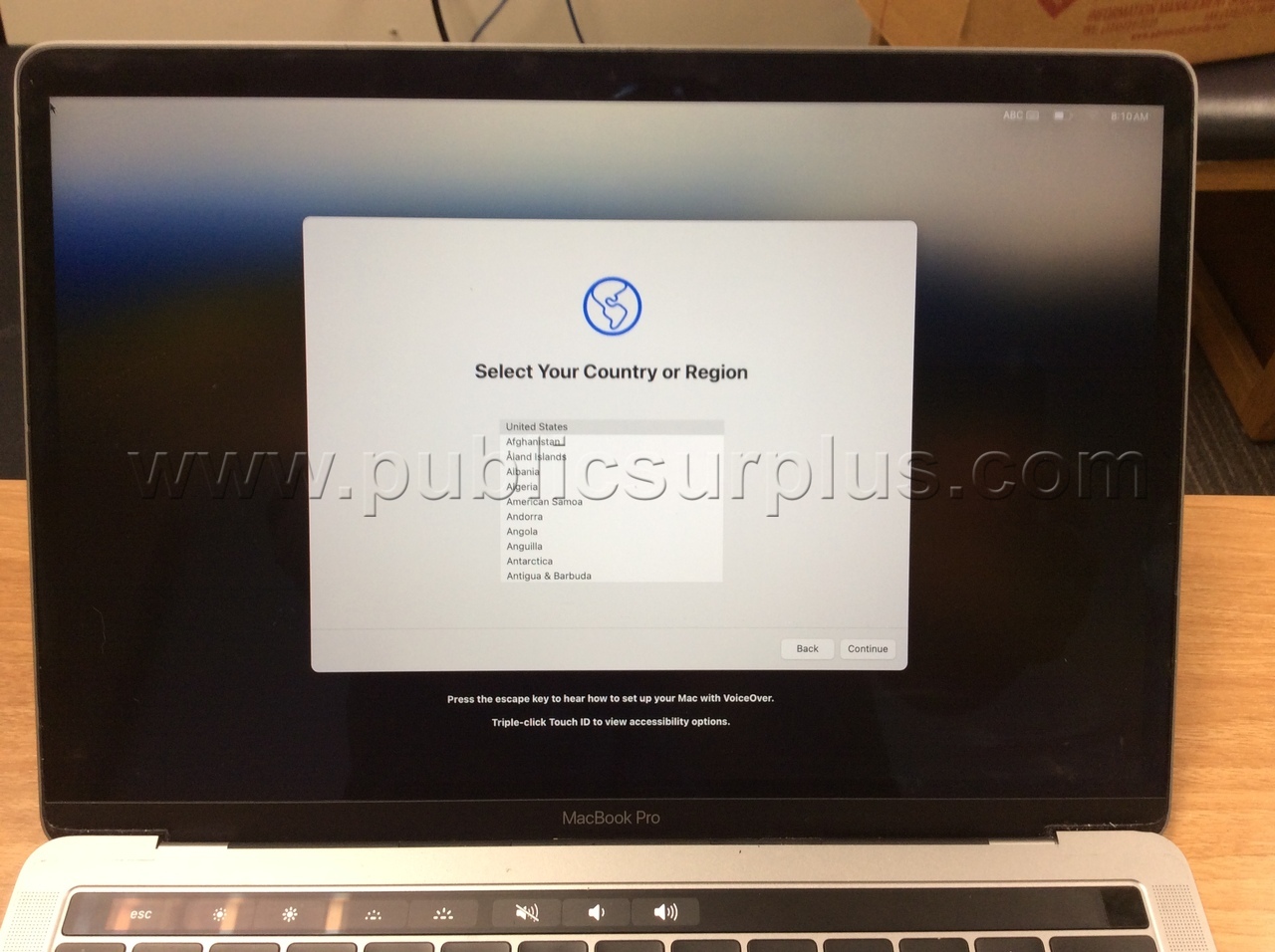 (E) A1989 Apple MacBook Pro Serial #C02YPF5HLVDC  (Battery Charger Not Included) — photo 1