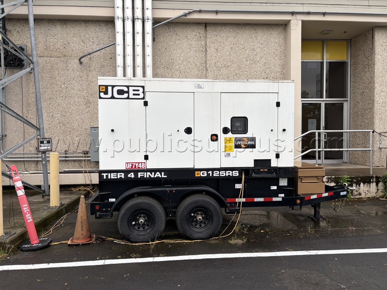 2021 JCB Mobile Diesel Generator Model G125RST4F Low Hours — photo 1