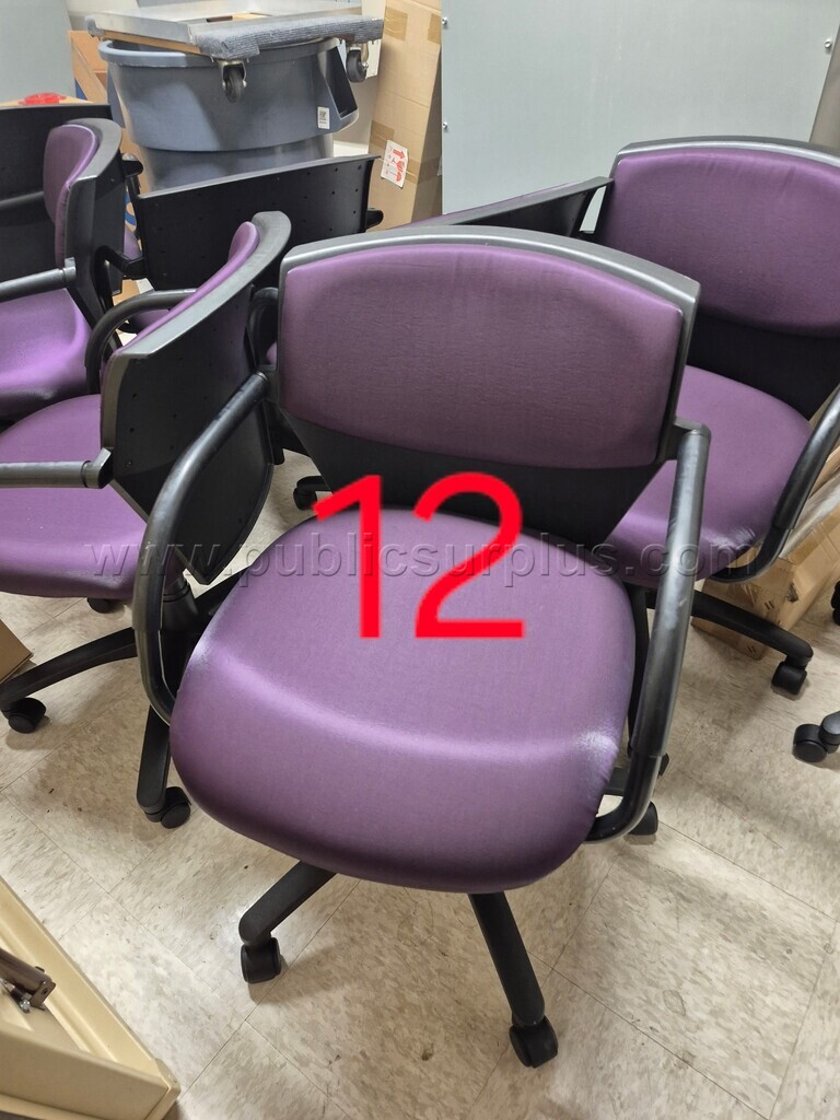 Purple office chairs — photo 1