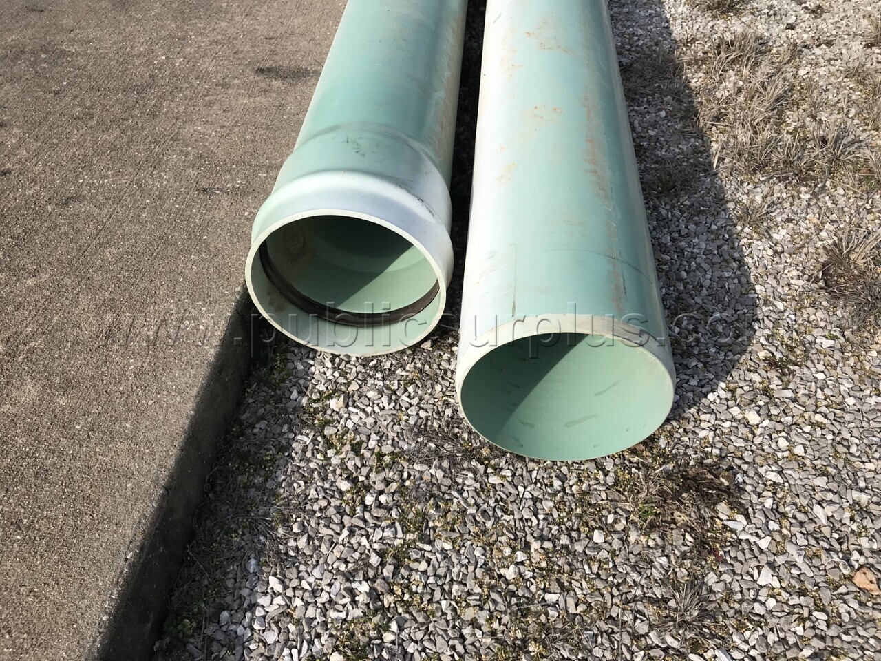 2 pieces of plastic pipe each 13' 5" x 10" — photo 1