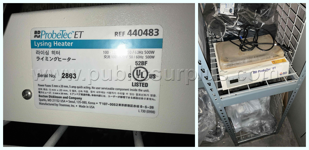 BD ProbeTec ET Lysing Heater (Model 440483) — photo 1