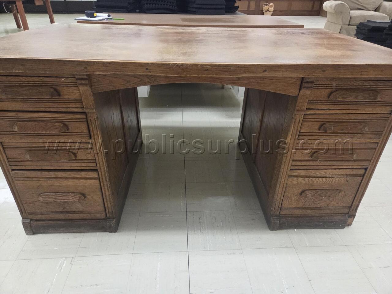 Solid Wooden Office Desk — photo 1