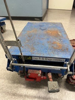 Manual Hydraulic Scissor Lift Table Cart - 150 kg / 330 lb Capacity — photo 1