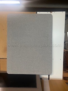 LOT of 5 Quartet® Frameless Fabric Bulletin Board - 3' x 4' (Gray) — photo 1