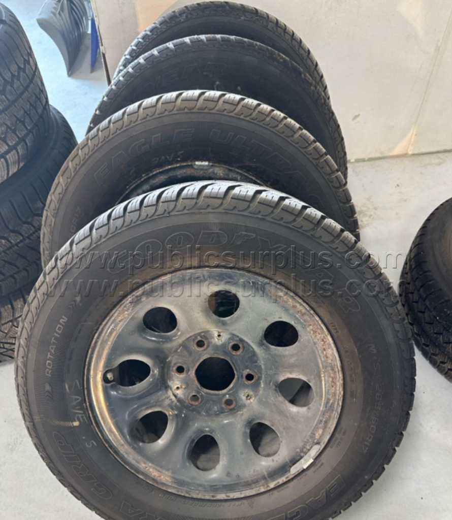 Goodyear Eagle Tires on Steel Wheels (4X Wheel/Tires) — photo 1