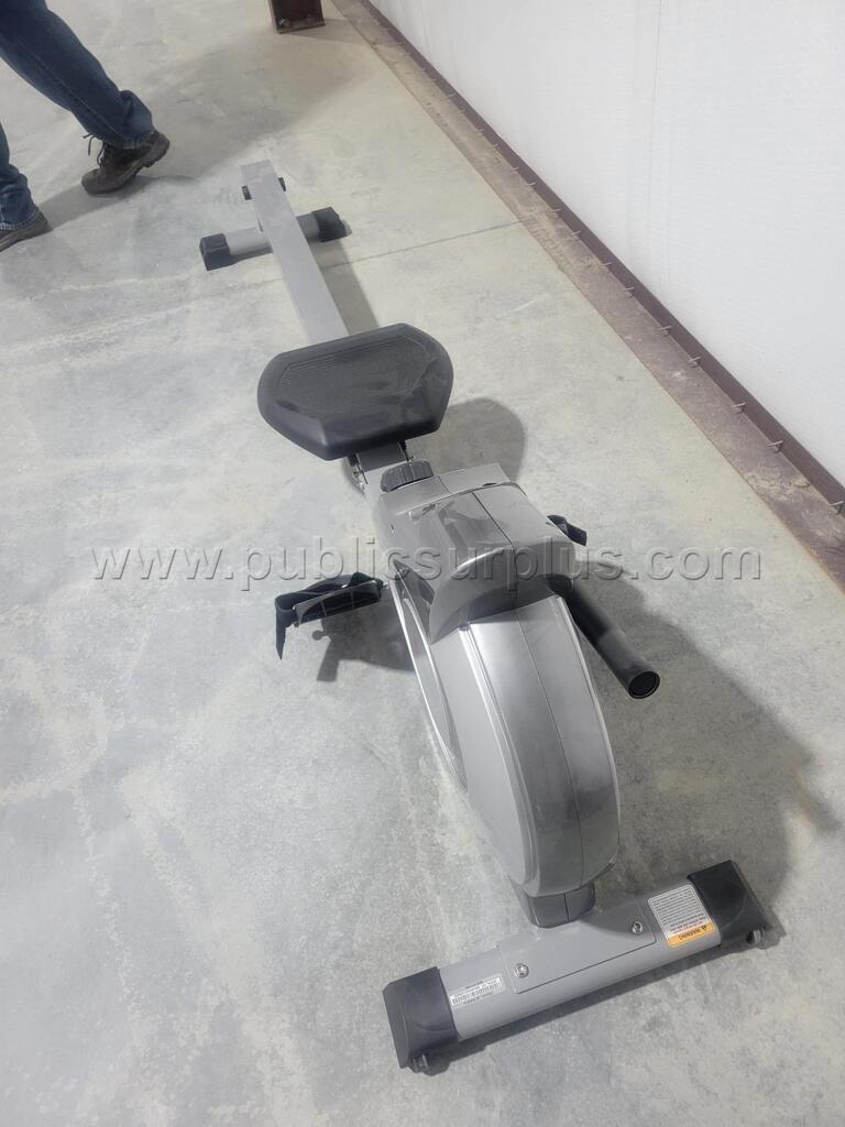 Sunny Health & Fitness - Floor Level Rower - Silver/Grey — photo 1