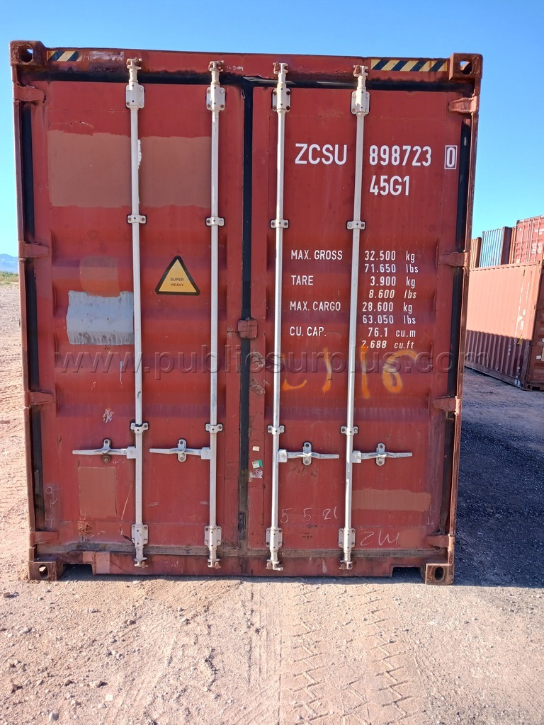 (1) 40' Storage Container - Used #ZCSU 898723 — photo 1
