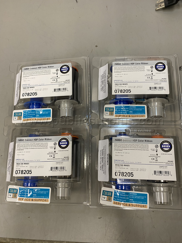 Lot of (4) FARGO Connect HDP Color Ribbon — photo 1