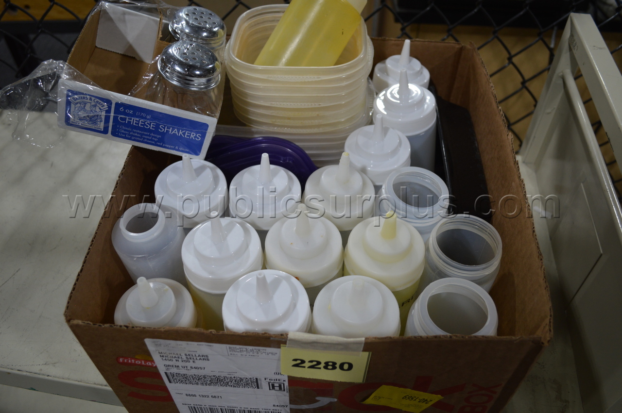 Box of Squeeze Bottles (Used) ~2280~ — photo 1