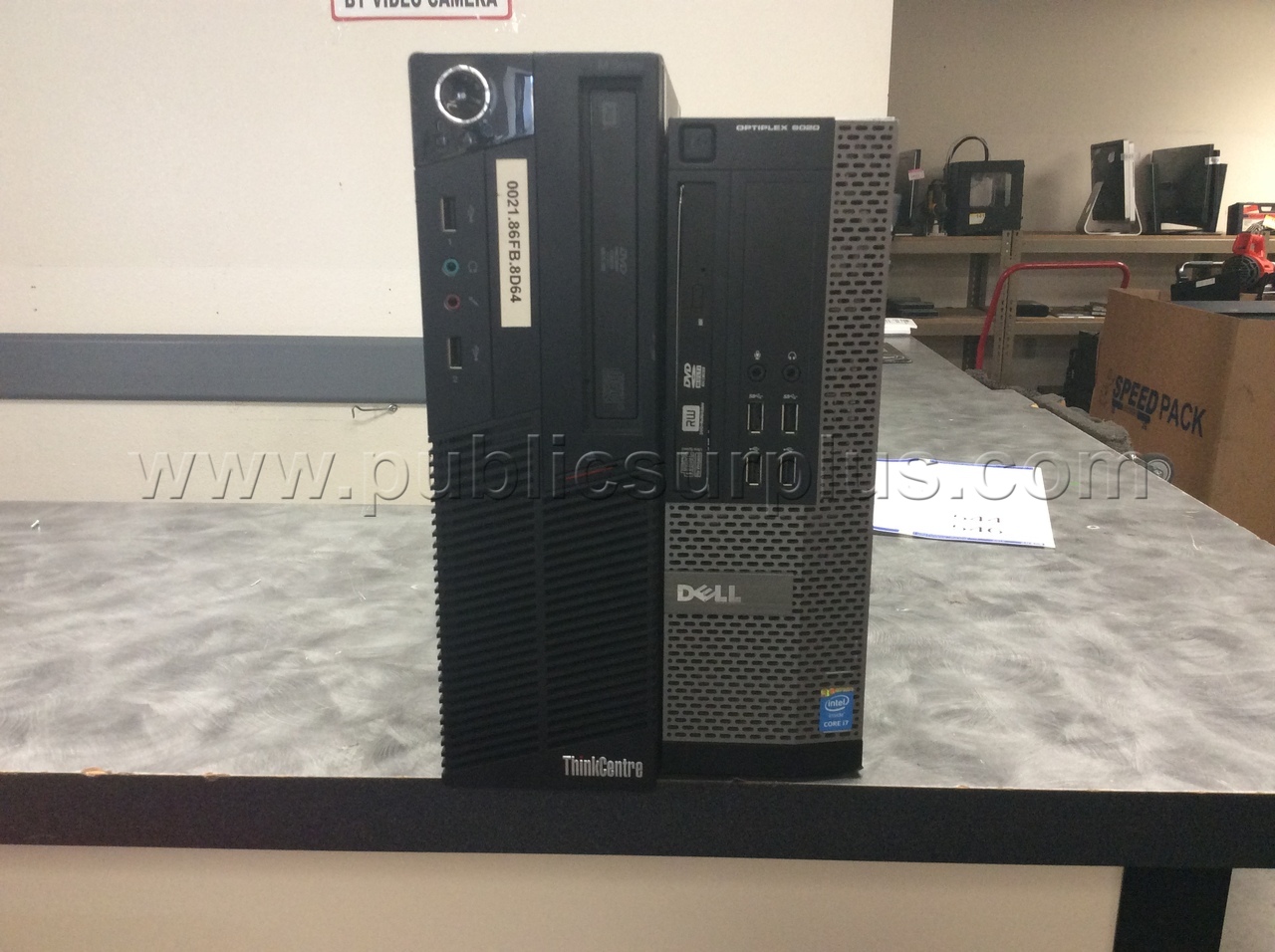 LOT OF (2) DELL/THINKCENTRE DESKTOP COMPUTER  - SOLD AS IS - 543 — photo 1