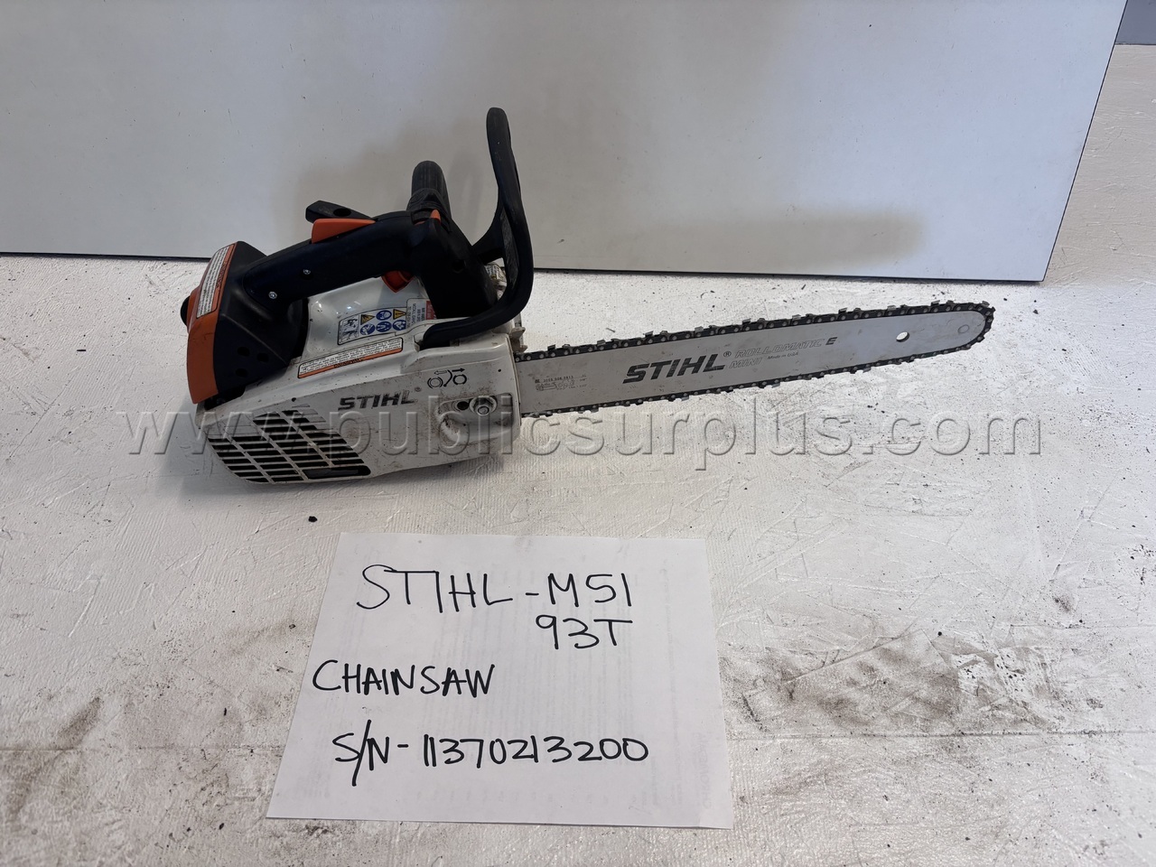 STIHL-MS 193T Chainsaw — photo 1