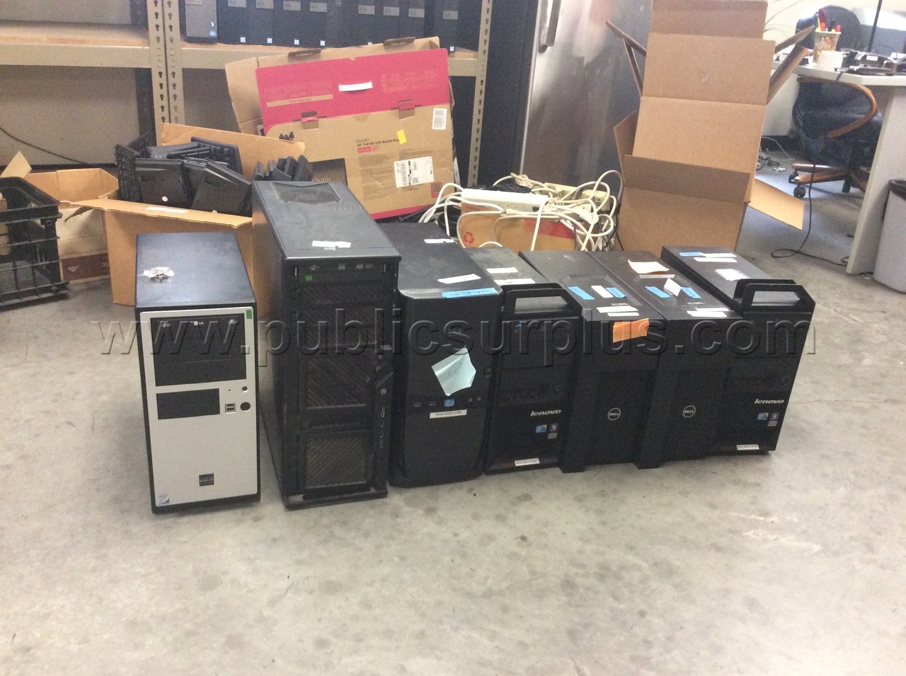 LOT OF (7) DESKTOP COMPUTER  - SOLD AS IS - 544 — photo 1