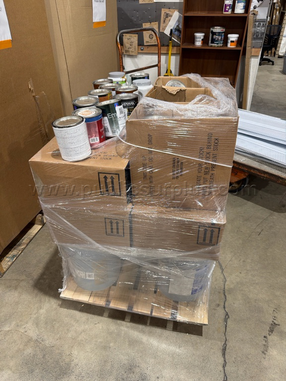 Pallet of Paint/Wood Finish - O — photo 1
